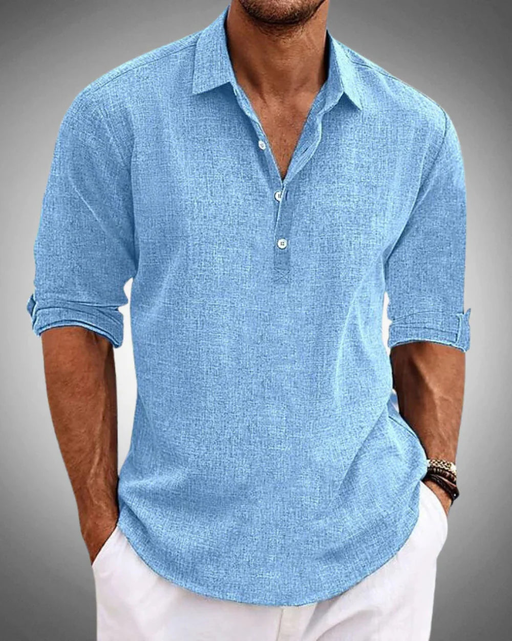 Mirelzo™ Camisa Clásica De Algodón Premium Elegante
