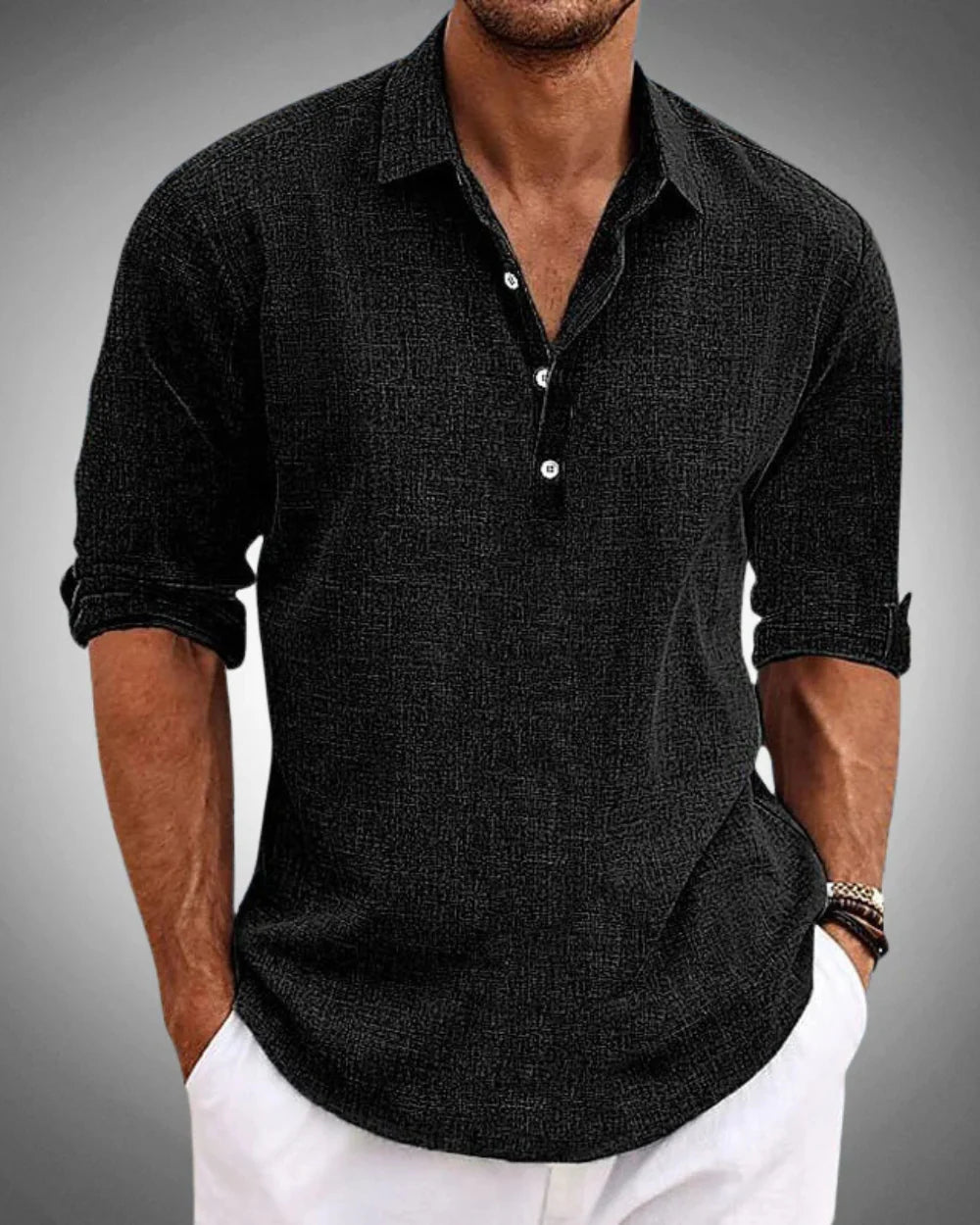 Mirelzo™ Camisa Clásica De Algodón Premium Elegante