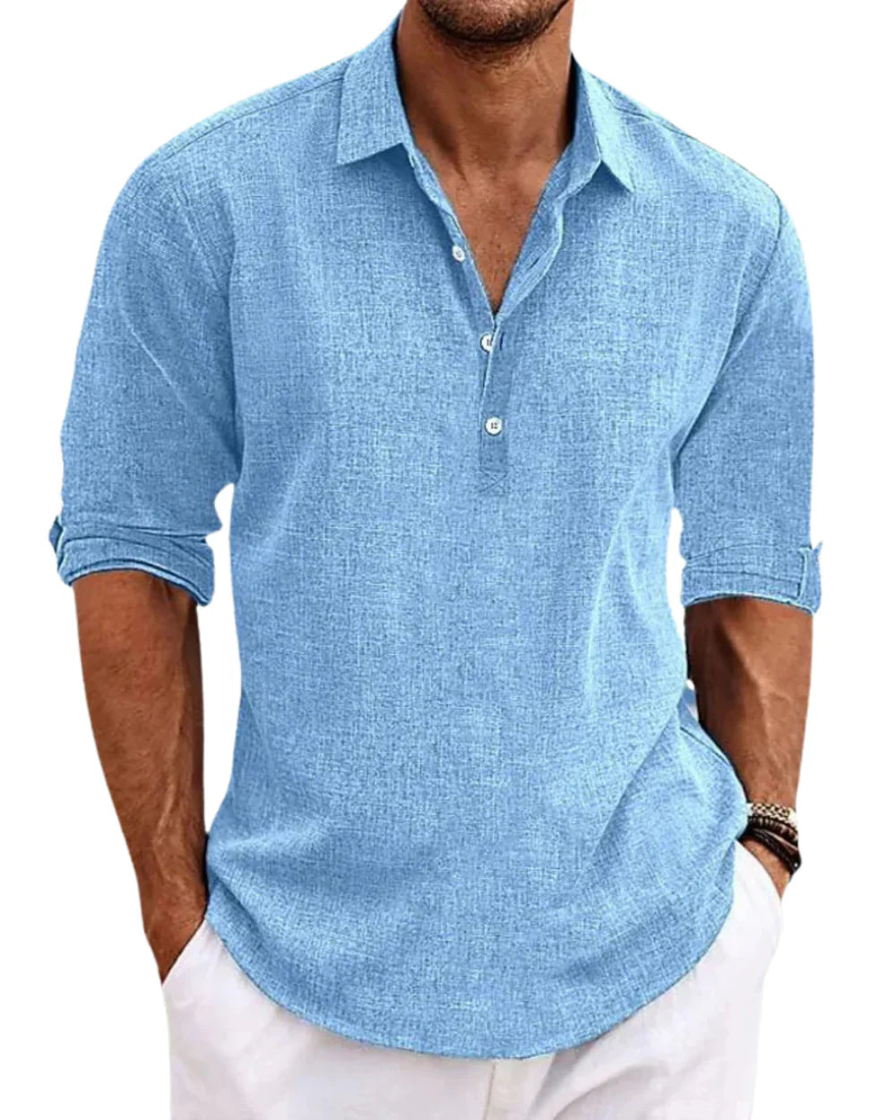 Mirelzo™ Camisa Clásica De Algodón Premium Elegante