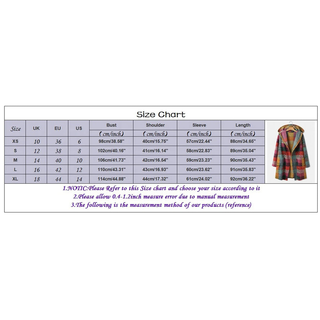 Womens Casual Plaid Cardigan Long Sleeve Zipper Hooded Vintage Pocket Duster Sweater Cardigan Womens Knit Jackets Ropa De Mujer